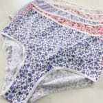 340201. Pack of 4 Ladies High Waisted Full Back Coverage Printed Brief Panty - Image 4