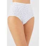 340201. Pack of 4 Ladies High Waisted Full Back Coverage Printed Brief Panty - Image 7